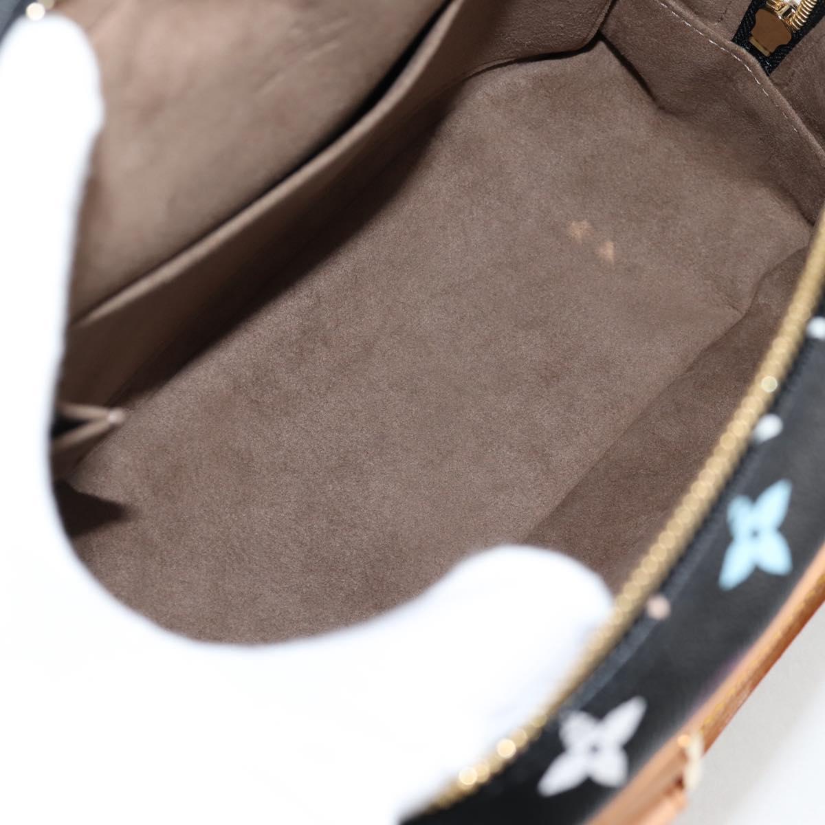 Louis Vuitton Monogram Multicolor Trouville Hand Bag Black M92662