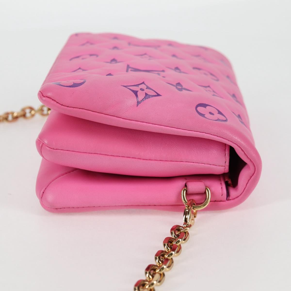 Louis Vuitton Monogram Pochette Coussin Shoulder Bag Pink M80745 Lv