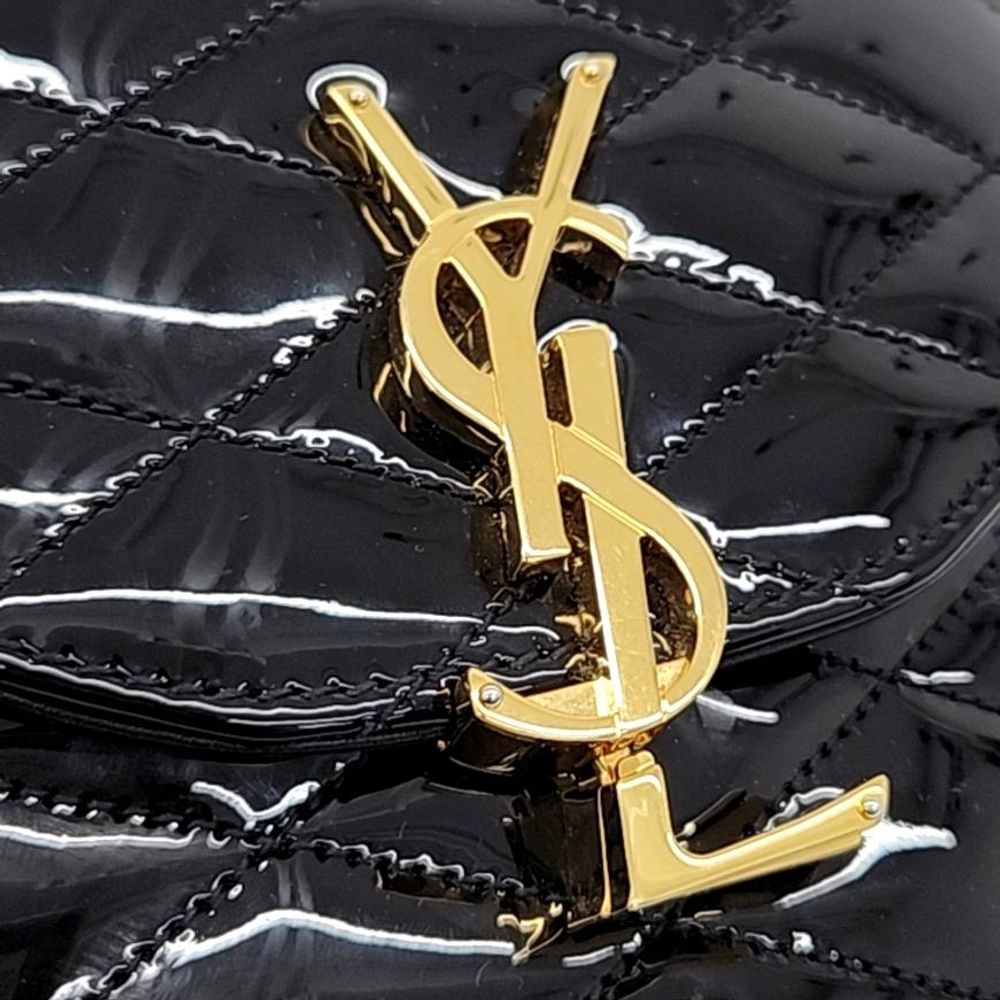 Saint Laurent Patent June Shoulder Bag (710080) (4625301)