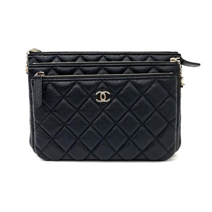 Chanel Caviar Trio Clutch (6138864)