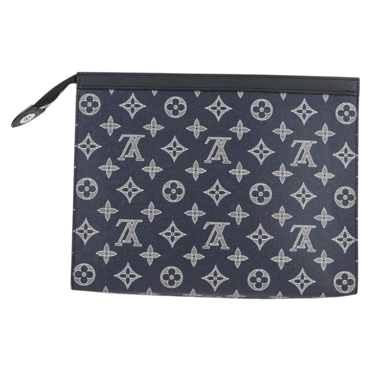 Louis Vuitton Monogram Savanna Pochette Voyage Clutch Bag M66639 Lv