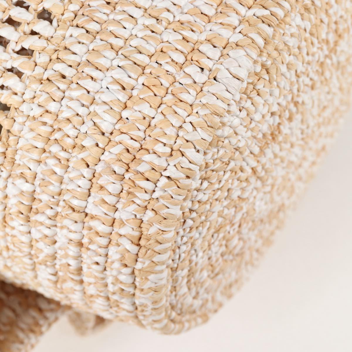 Loewe Sequin Balloon Shoulder Bag Raffia Beige Gold
