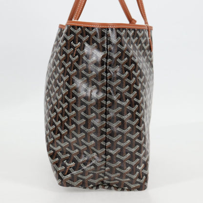 Goyard Herringbone Saint Louis Gm Tote Bag Pvc Black