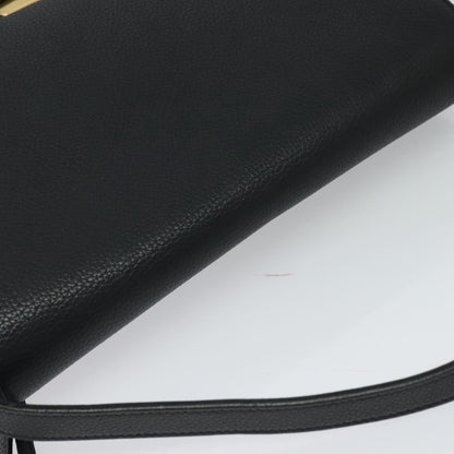Celine Trotter Shoulder Bag Leather Purple Gold
