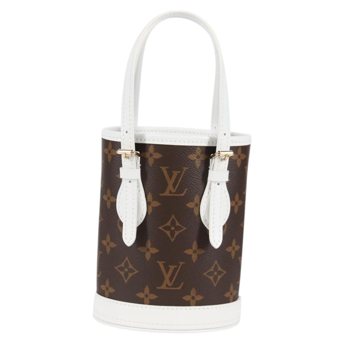 Louis Vuitton Monogram Nano Bucket Shoulder Bag M81489 Lv