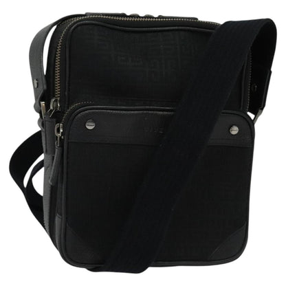 Givenchy Shoulder Bag Canvas Black Silver
