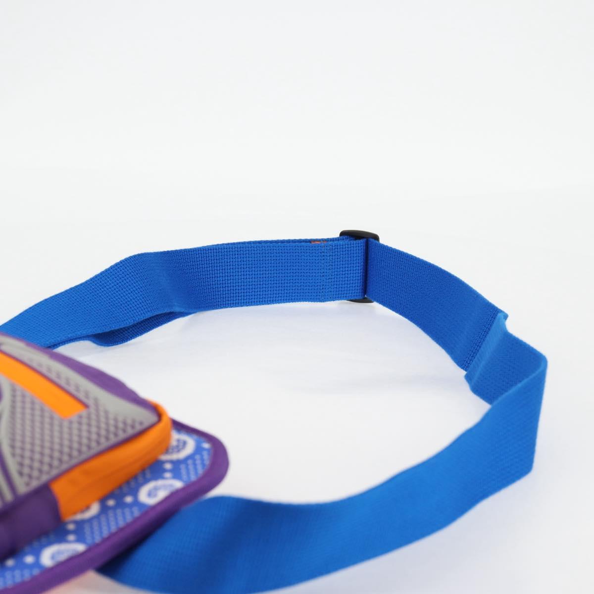 Gucci Waist Bag Nylon Silver Purple 752102
