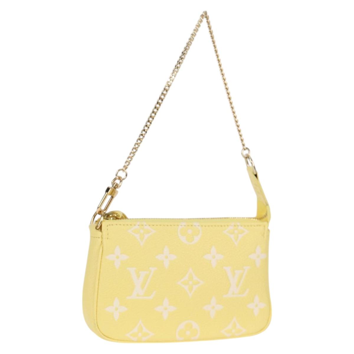 Louis Vuitton Empreinte Mini Pochette Accessoires Yellow M46129 Lv