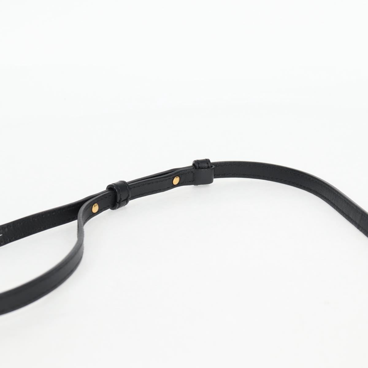 Celine Trio Large Shoulder Bag Leather Black Gold