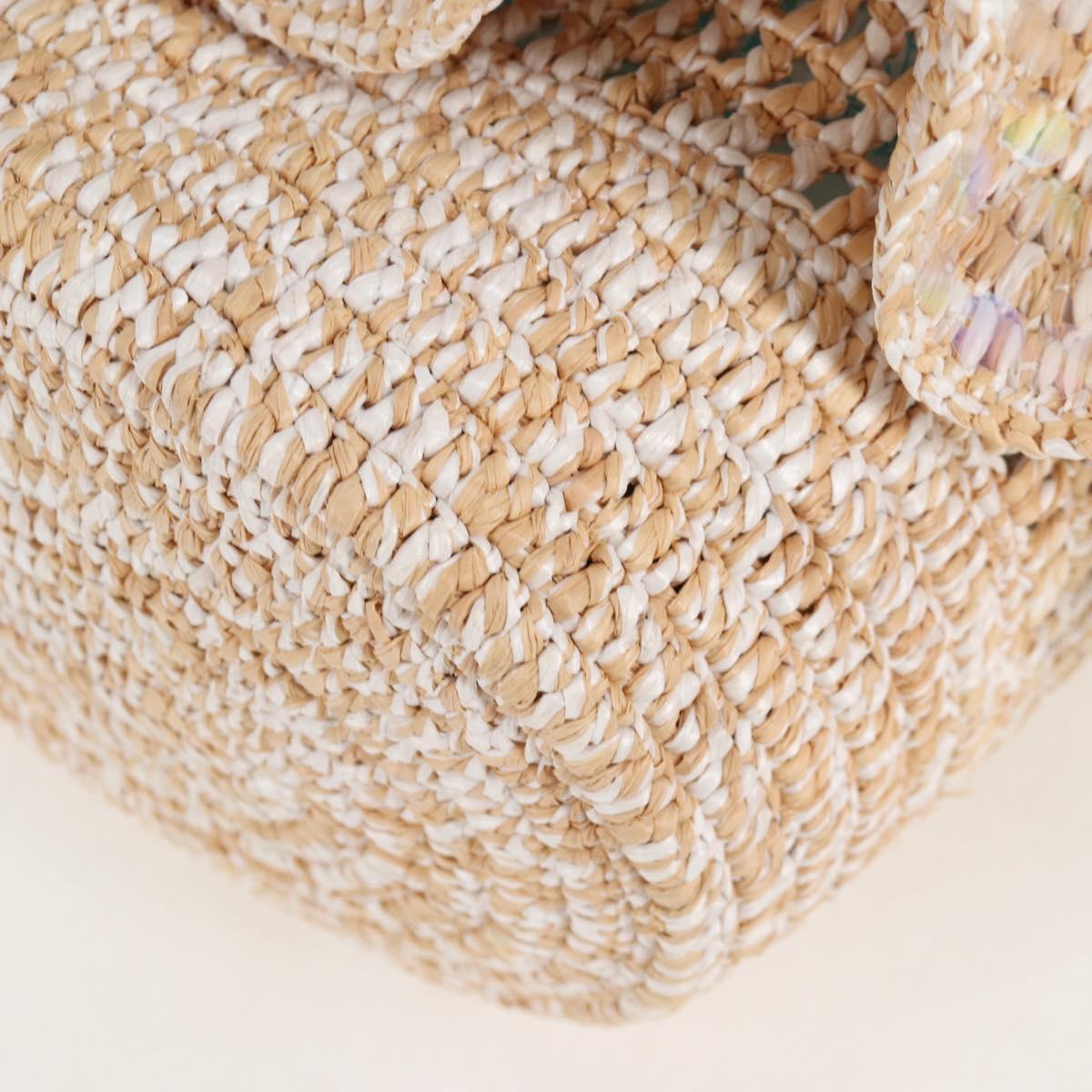 Loewe Sequin Balloon Shoulder Bag Raffia Beige Gold