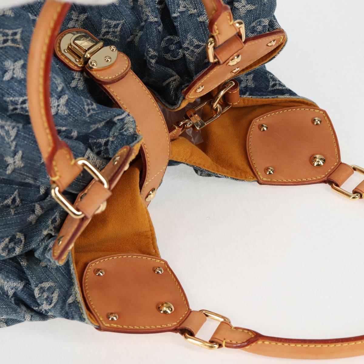 Louis Vuitton Monogram Denim Xl Hand Bag Blue M95515 Lv