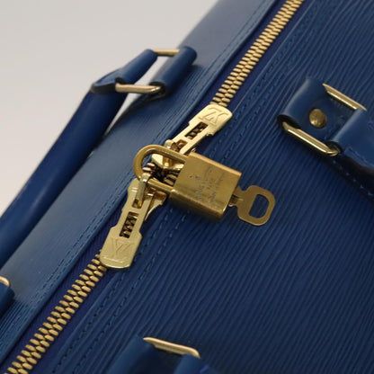 Louis Vuitton Epi Keepall 50 Boston Bag Blue M42965 Lv