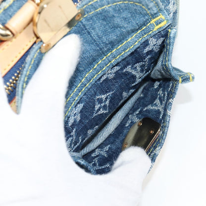 Louis Vuitton Monogram Denim Neo Speedy Hand Bag Blue M95019 Lv