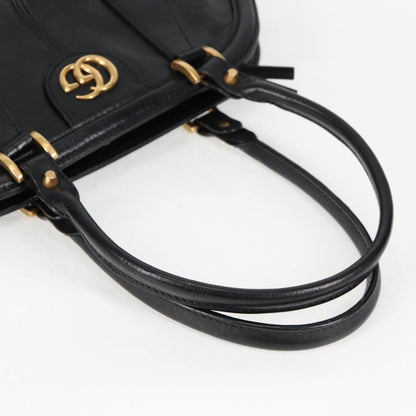 Gucci Gg Marmont Hand Bag Leather Black Gold 515937