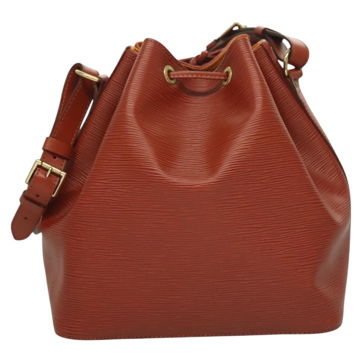 Louis Vuitton Epi Petit Noe Shoulder Bag Brown M44103 Lv