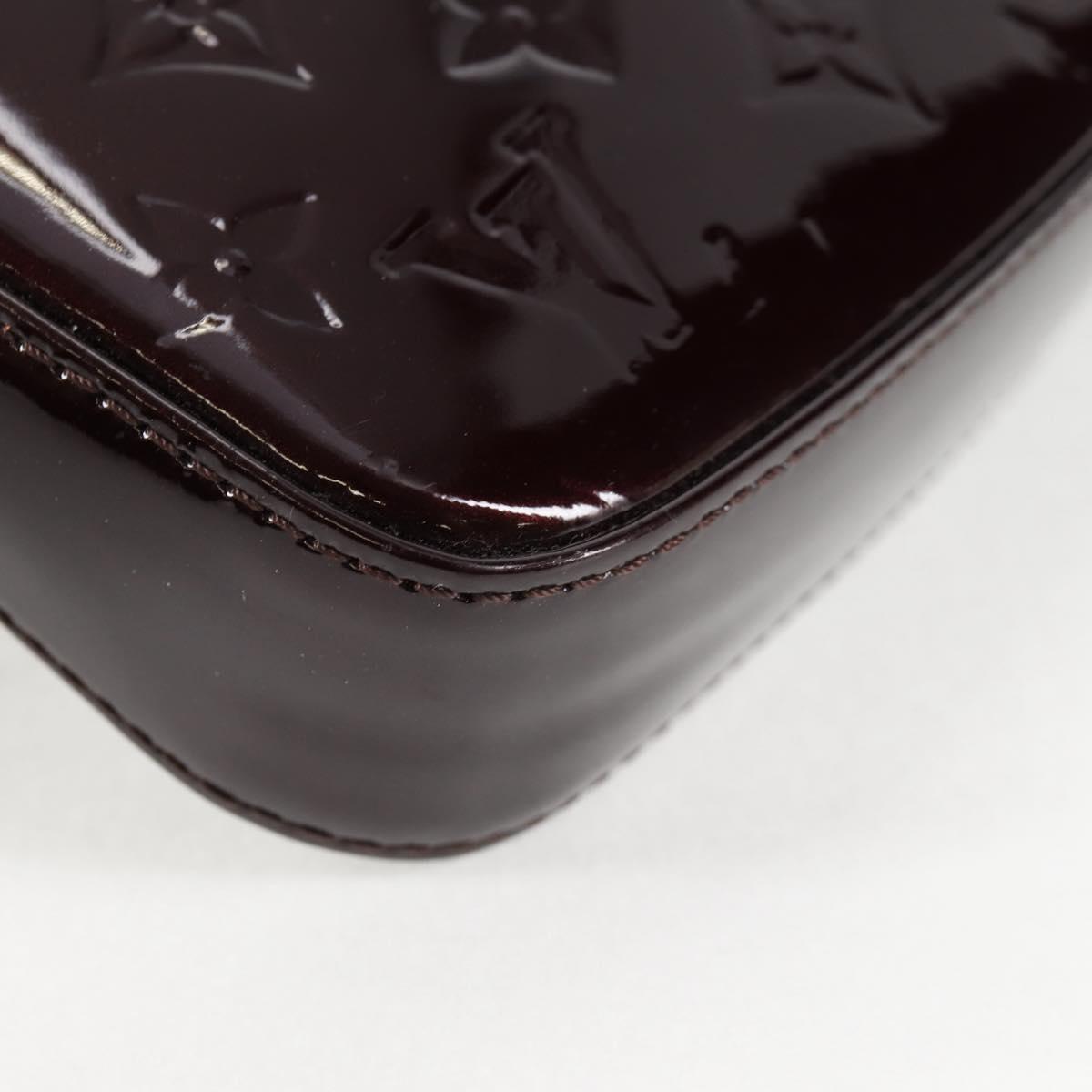 Louis Vuitton Vernis Pochette Accessoires Pouch Amarante M91576 Lv