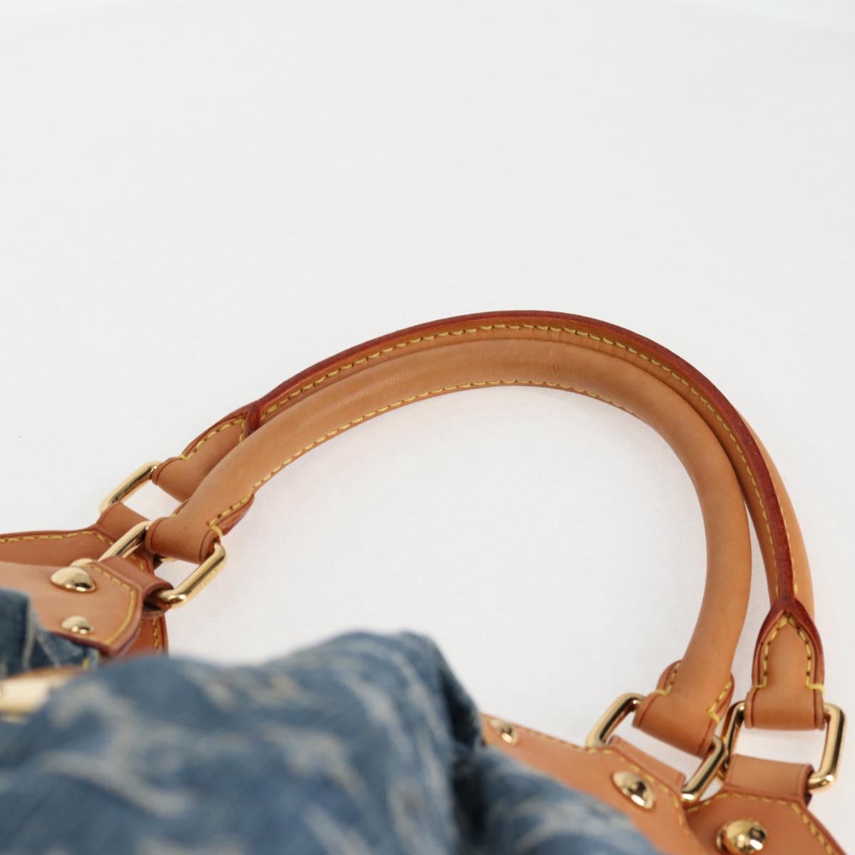 Louis Vuitton Monogram Denim Xl Hand Bag Blue M95515 Lv