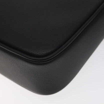 Versace Shoulder Bag Leather Black Gold