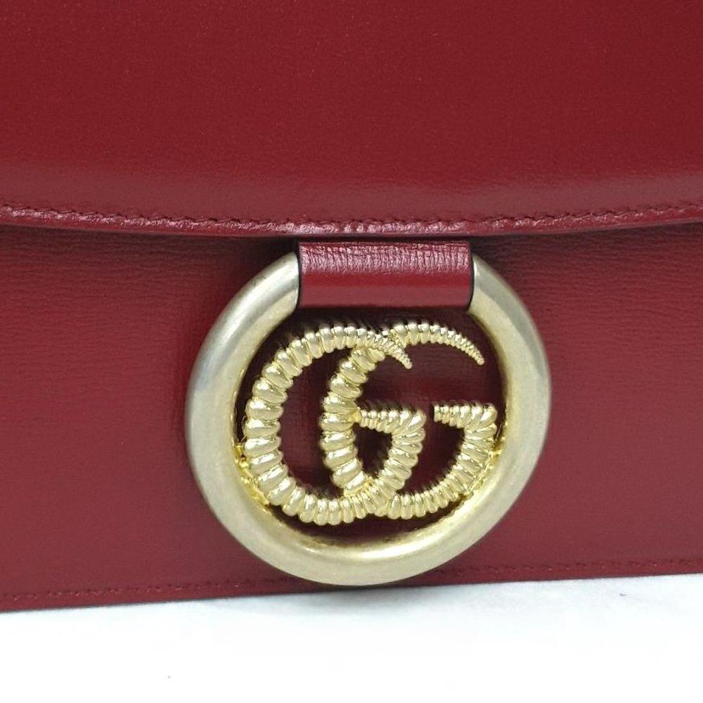Gucci GG Ring Leather Shoulder Bag (589471) (7994270)