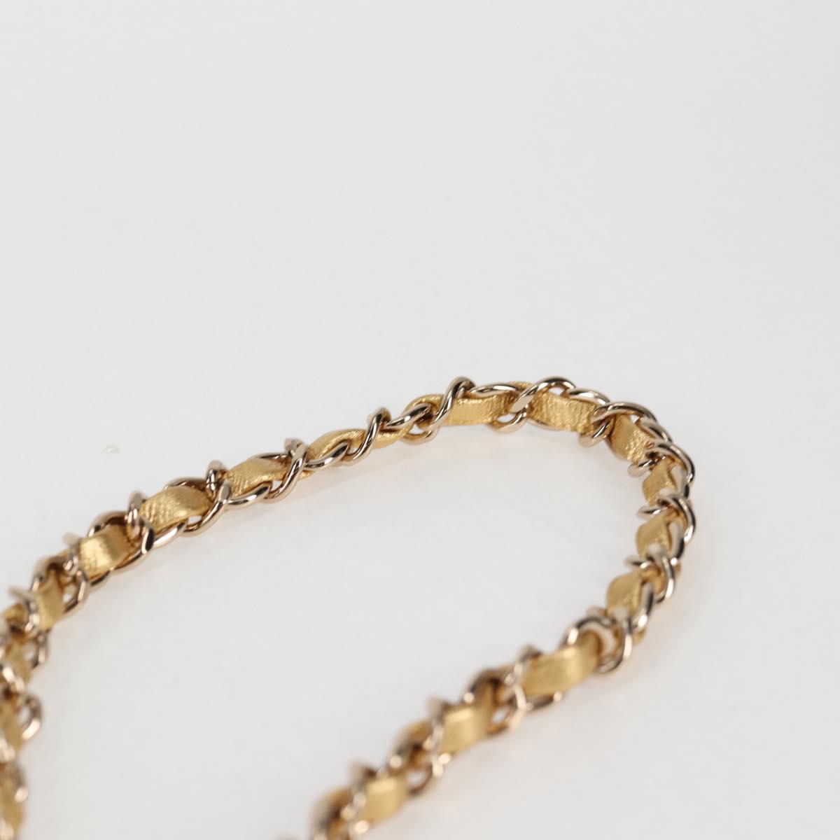 Chanel Matelasse Chain Shoulder Bag Leather Gold Cc