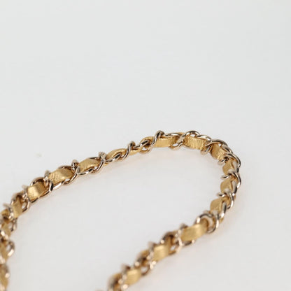 Chanel Matelasse Chain Shoulder Bag Leather Gold Cc