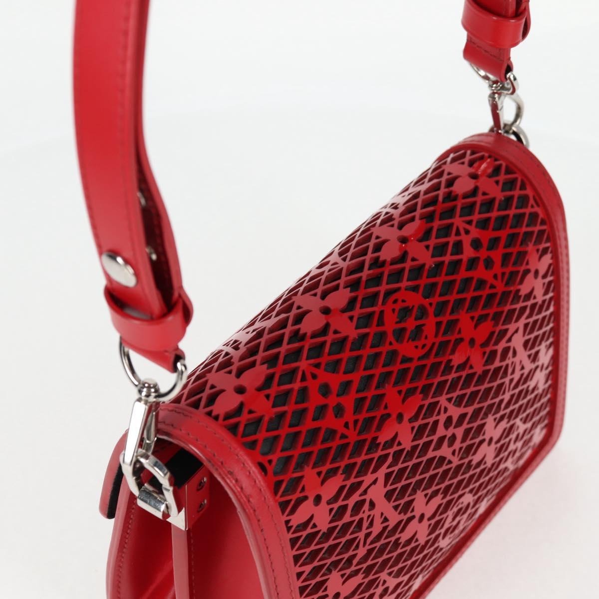 Louis Vuitton Monogram Lace Dauphine Mini Shoulder Bag Red M20359
