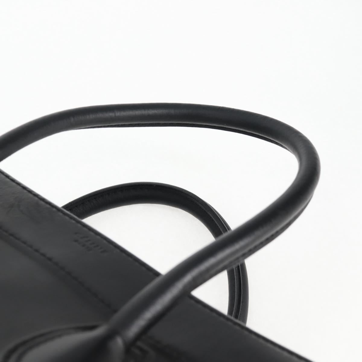 Celine Luggage Phantom Hand Bag Leather Black
