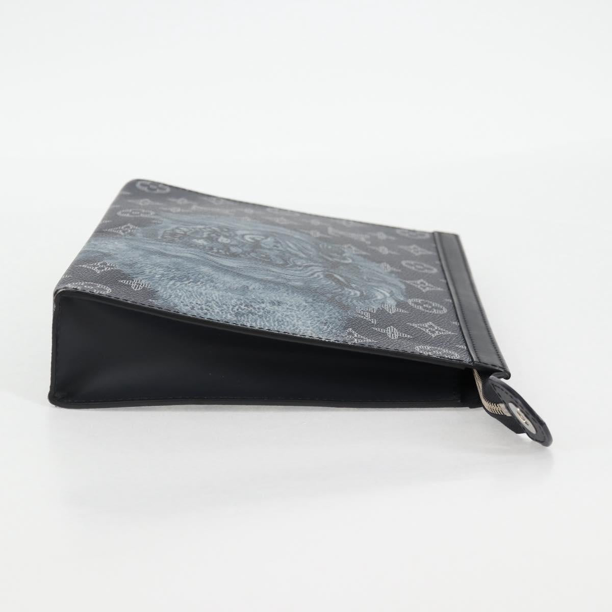 Louis Vuitton Monogram Savanna Pochette Voyage Clutch Bag M66639 Lv