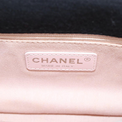 Chanel Chain Matelasse Shoulder Bag Canvas Black Cc