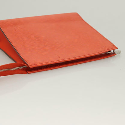 Louis Vuitton Epi Posh Toilet Pouch Orange Pimon M41084 Lv