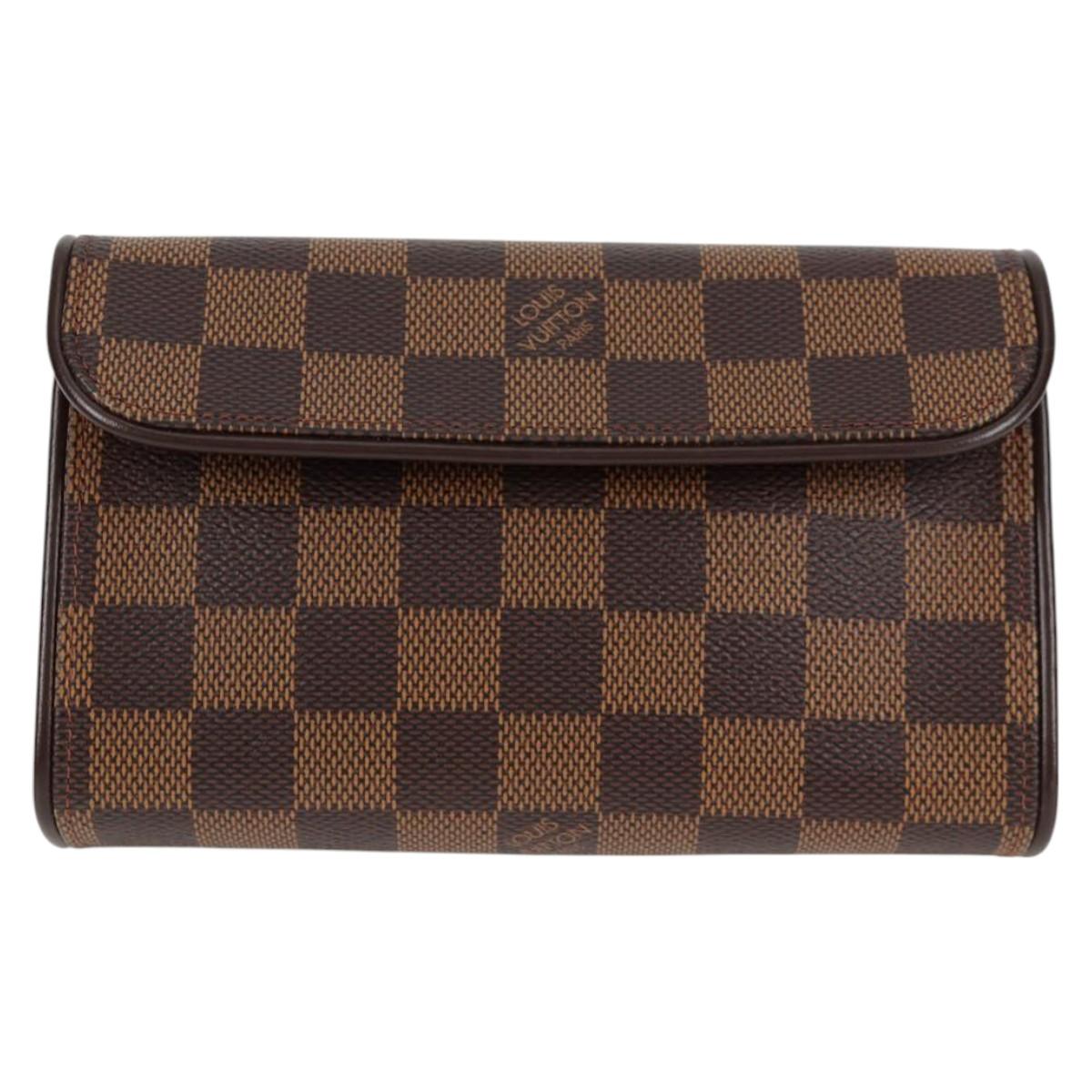 Louis Vuitton Damier Ebene Pochette Florentine Waist Bag N51856 Lv