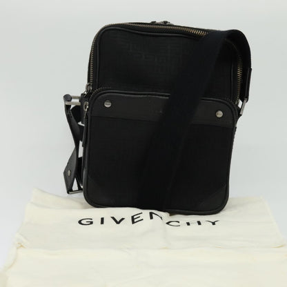 Givenchy Shoulder Bag Canvas Black Silver