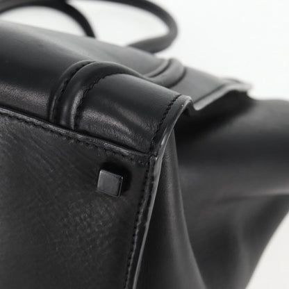 Celine Luggage Phantom Hand Bag Leather Black