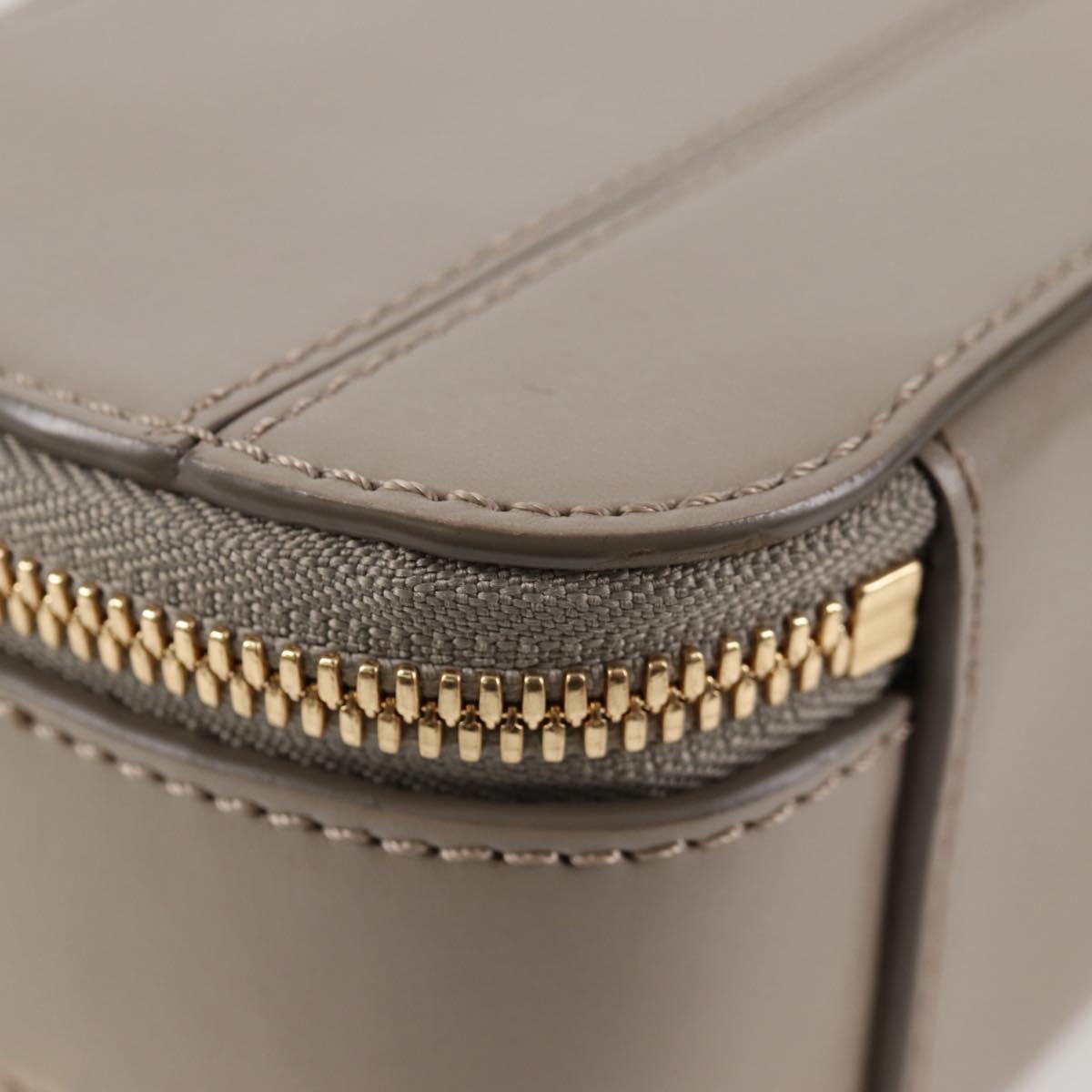 Chloe Chain Shoulder Bag Leather Beige Gold