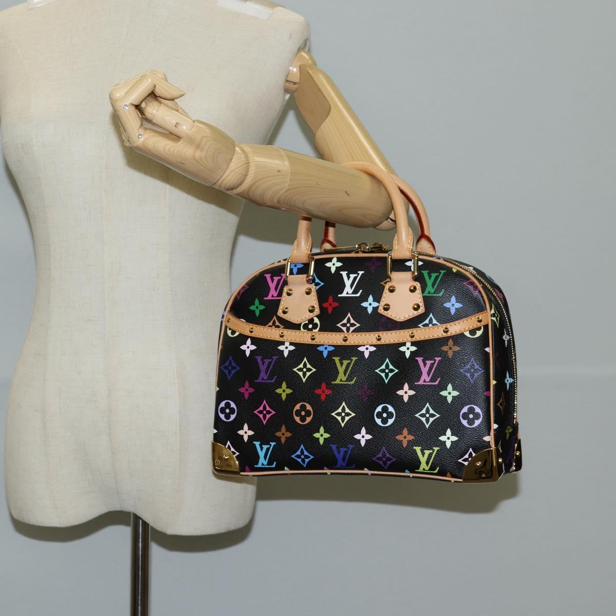 Louis Vuitton Monogram Multicolor Trouville Hand Bag Black M92662