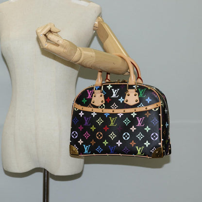 Louis Vuitton Monogram Multicolor Trouville Hand Bag Black M92662