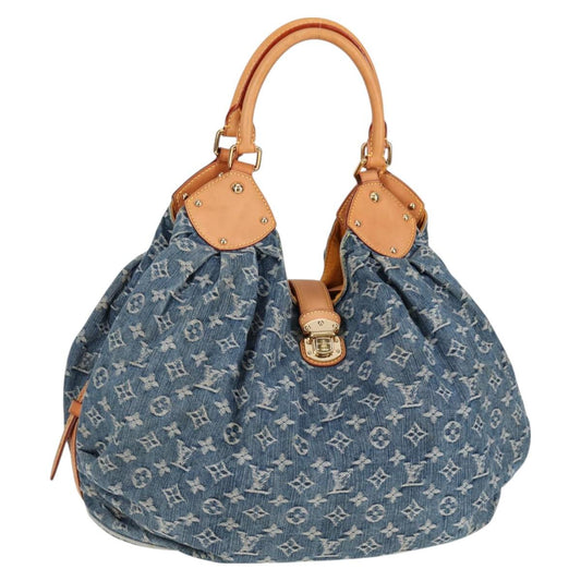 Louis Vuitton Monogram Denim Xl Hand Bag Blue M95515 Lv