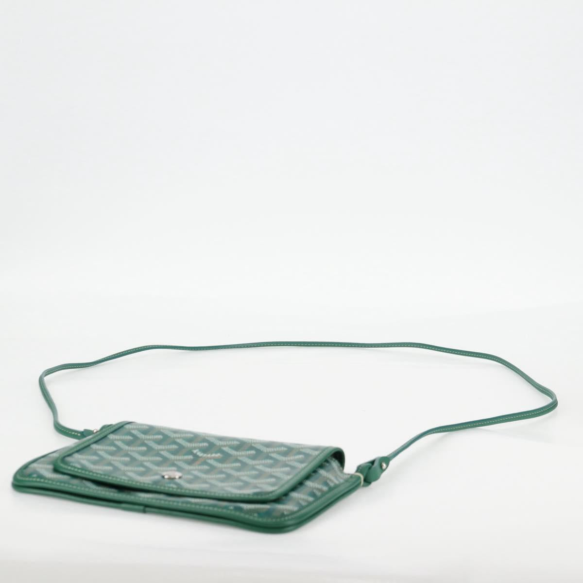 Goyard Herringbone Plum Shoulder Bag Pvc Green