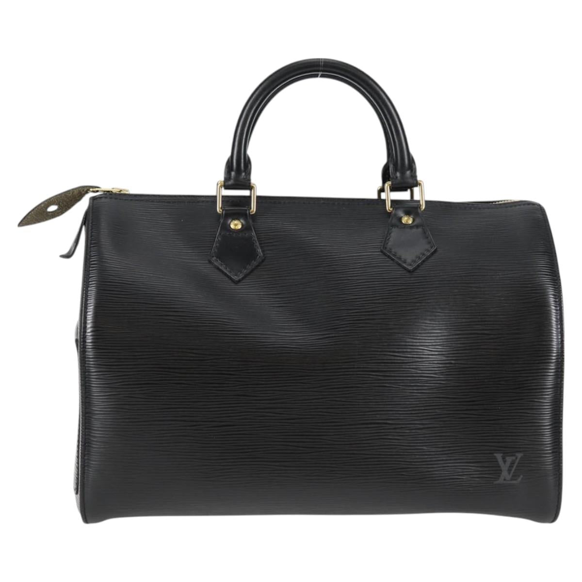 Louis Vuitton Epi Speedy 30 Hand Bag Noir Black M43002 Lv