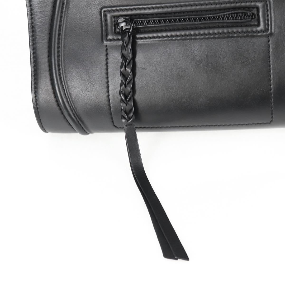 Celine Luggage Phantom Hand Bag Leather Black