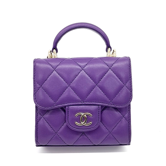 Chanel Top Handle Mini Chain Cross Bag (10124487)