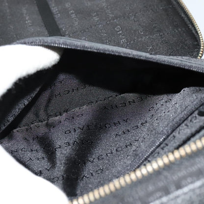 Givenchy Shoulder Bag Canvas Black Silver