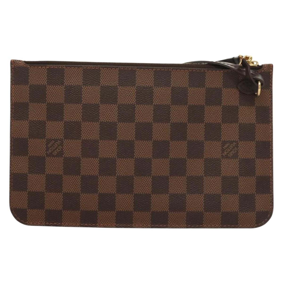 Louis Vuitton Damier Ebene Neverfull Mm Pouch Accessory Pouch Lv