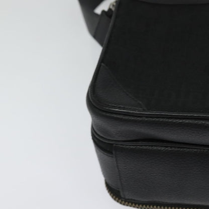 Givenchy Shoulder Bag Canvas Black Silver