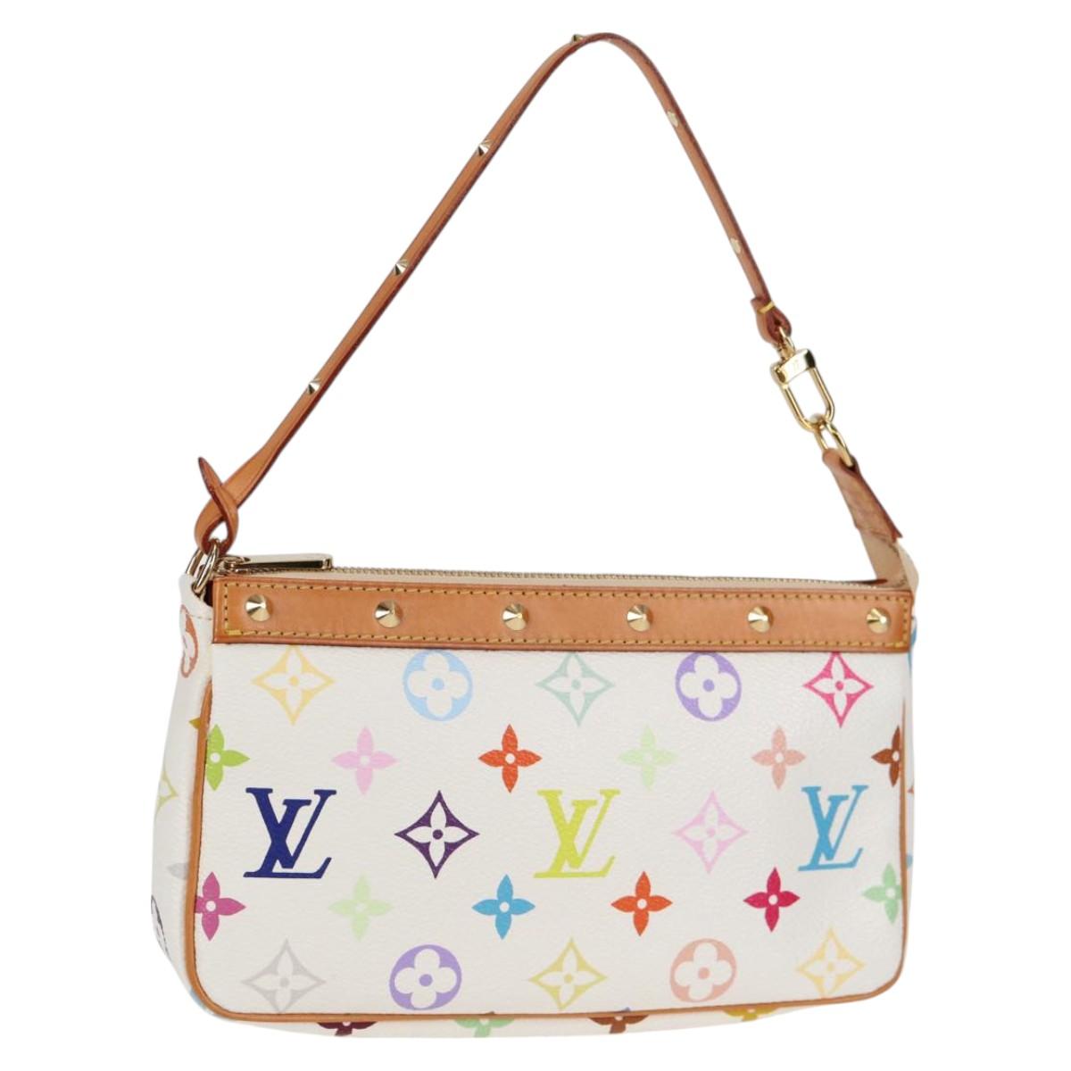 Louis Vuitton Multicolor Pochette Accessoires Pouch White M92649