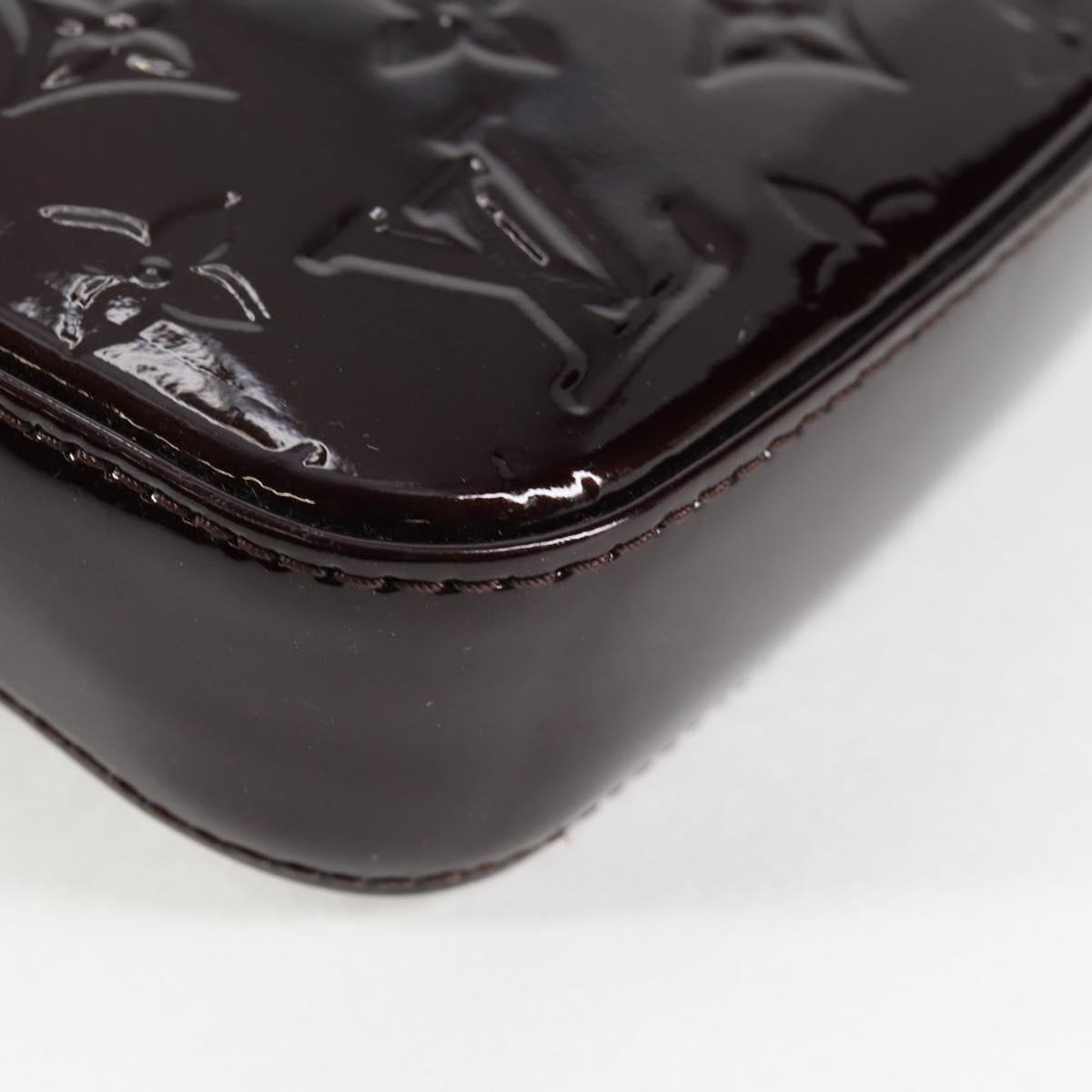 Louis Vuitton Vernis Pochette Accessoires Pouch Amarante M91576 Lv
