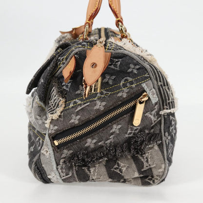 Louis Vuitton Monogram Denim Patchwork Speedy 30 Bag Gray M95381 Lv