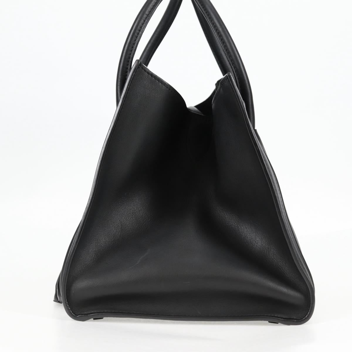 Celine Luggage Phantom Hand Bag Leather Black