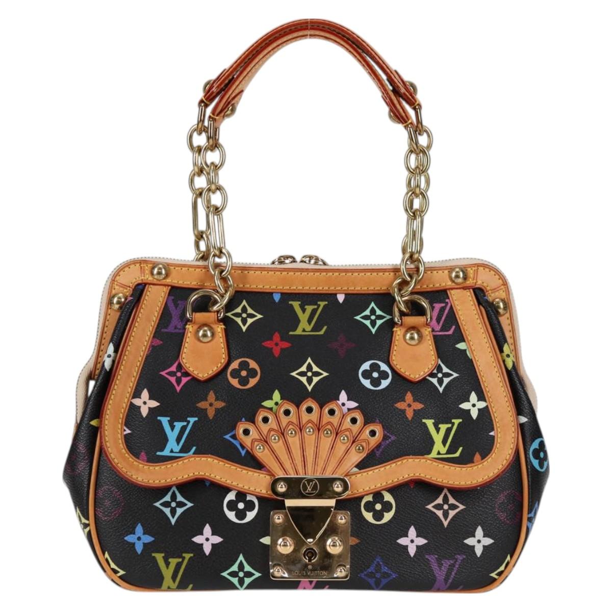 Louis Vuitton Monogram Multicolor Gracie Mm Hand Bag Black M92591