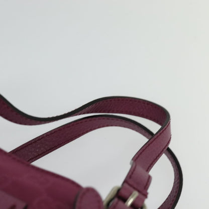 Gucci Gg Canvas Guccissima Hand Bag Nylon 2WAY Pink Silver 387067